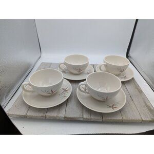 Vintage Syracuse FINESSE Carefree Cup and Saucer Set Of 4 True China